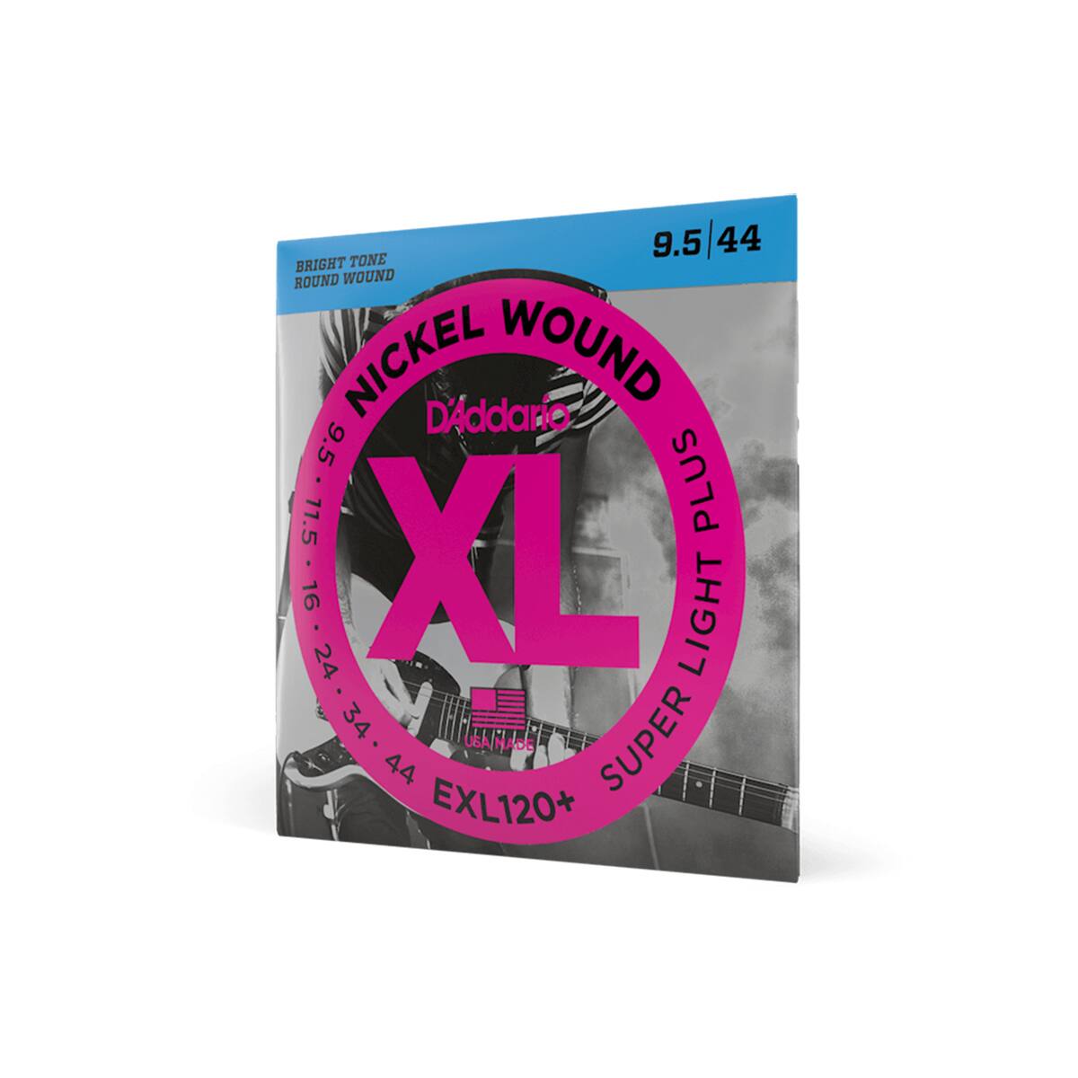 9.5 44 BRIGHT TONE ROUND WOUND NICKEL WOUND D'Addario 9.5 11.5 PLUS 16 24 XL LIGHT 34 USA SUPER USAMADE ADE 44 EXL120+
