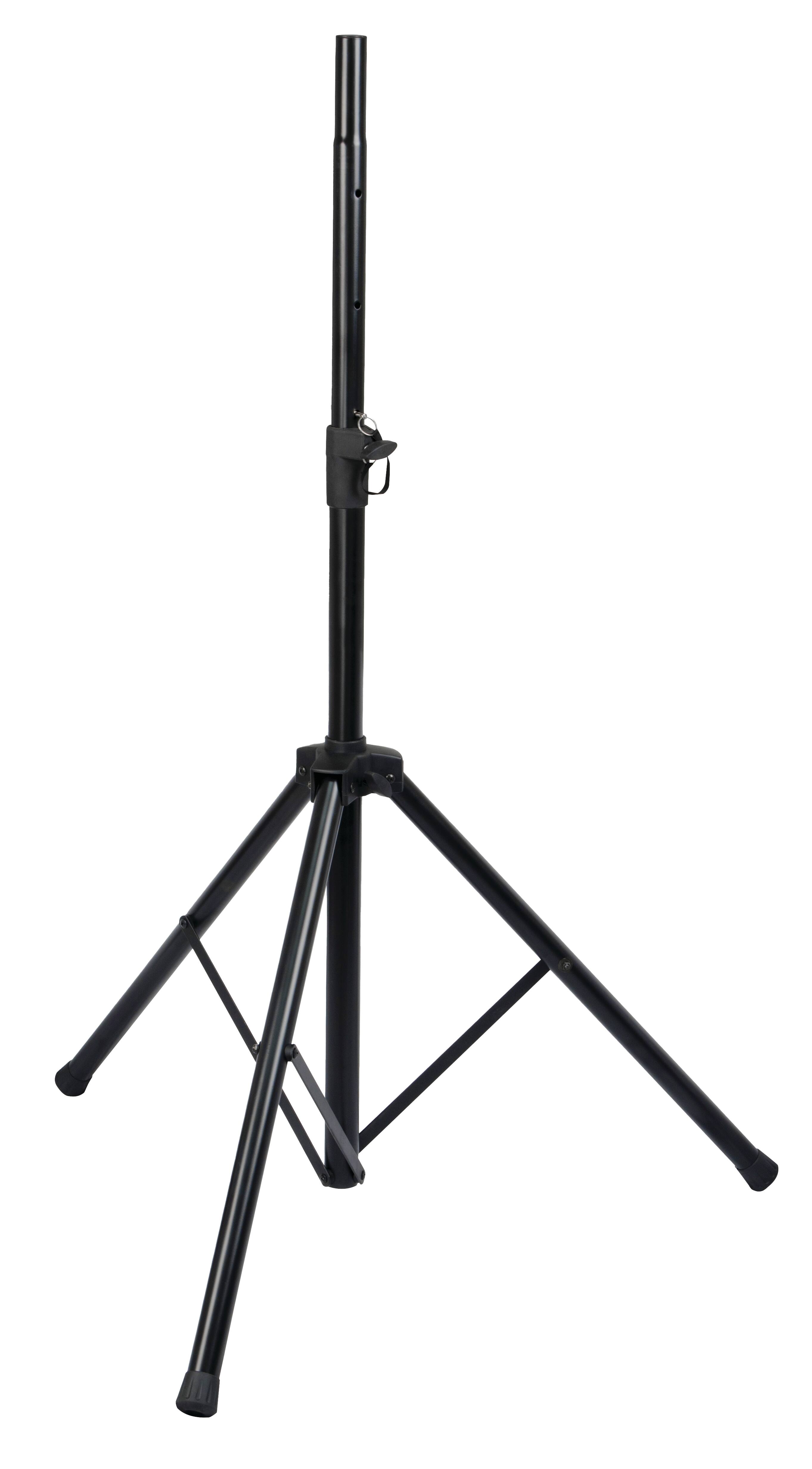 Gator - Rok-It Tripod Base Speaker Stand, with Adjustable Height 47–70", Rubber Feet and Heavy-Duty Metal Tube Construction