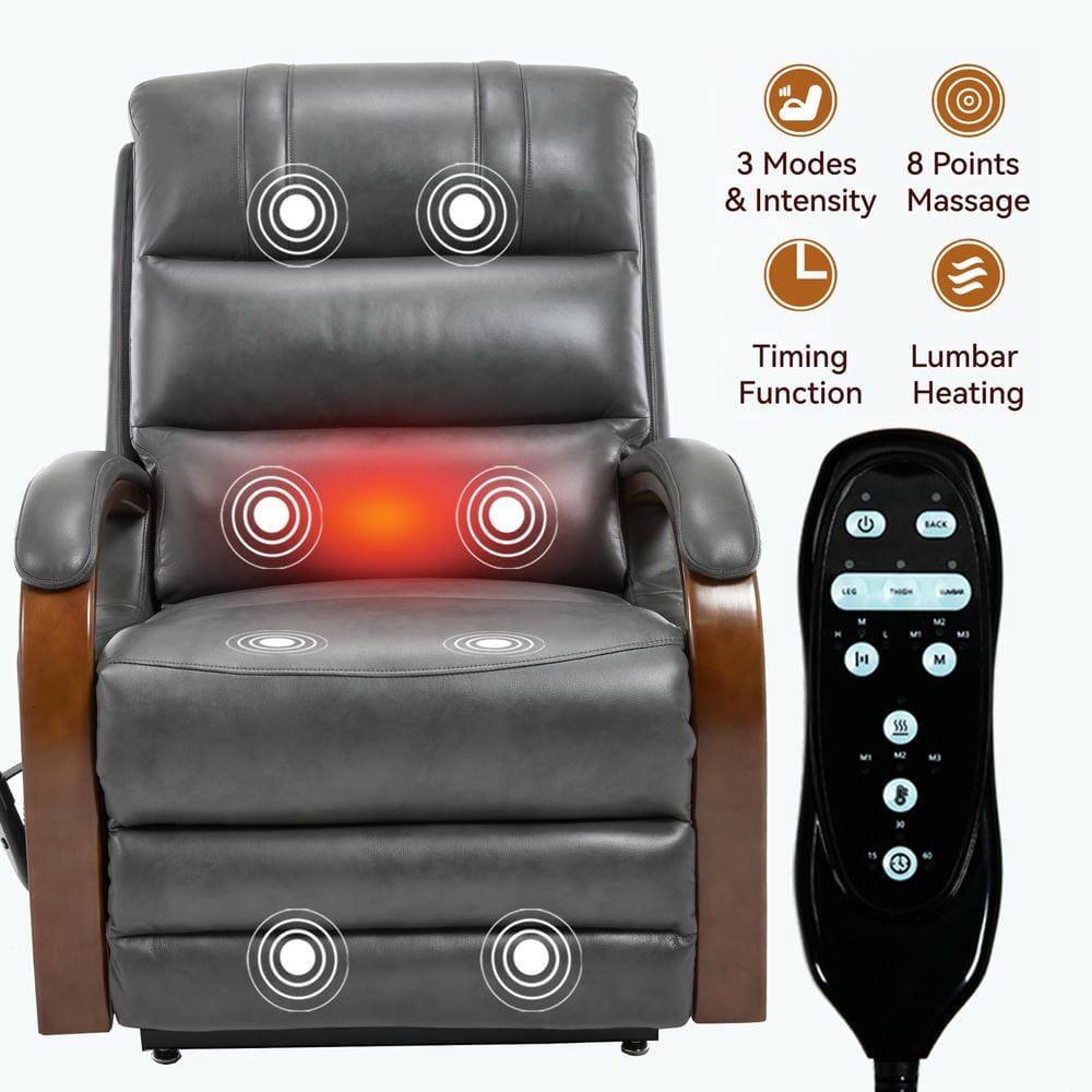 3 Modes & Intensity  
8 Points Massage  
Timing Function  
Lumbar Heating