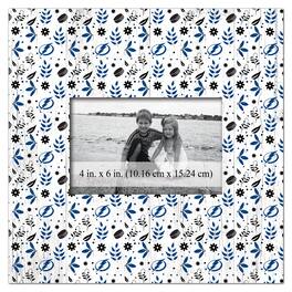 Fan Creations - Tampa Bay Lightning 10'' x 10'' Floral Pattern Frame - Multicolor