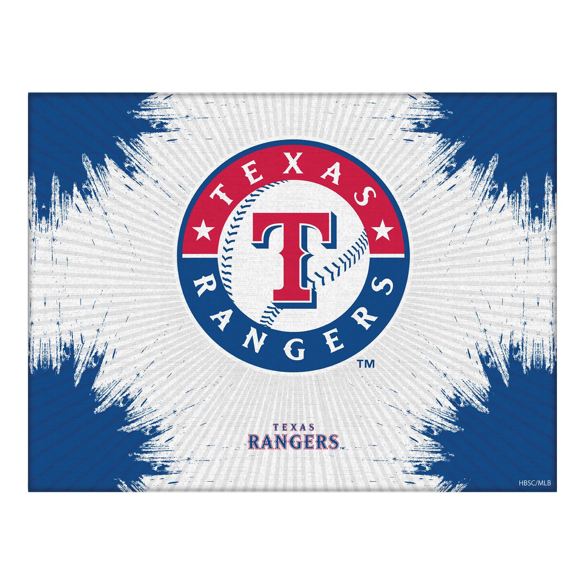 "Holland Bar Stool Co. - Texas Rangers 24"" x 32"" Splash Canvas Wall Art - Multicolor" price history on PriceWatchPro