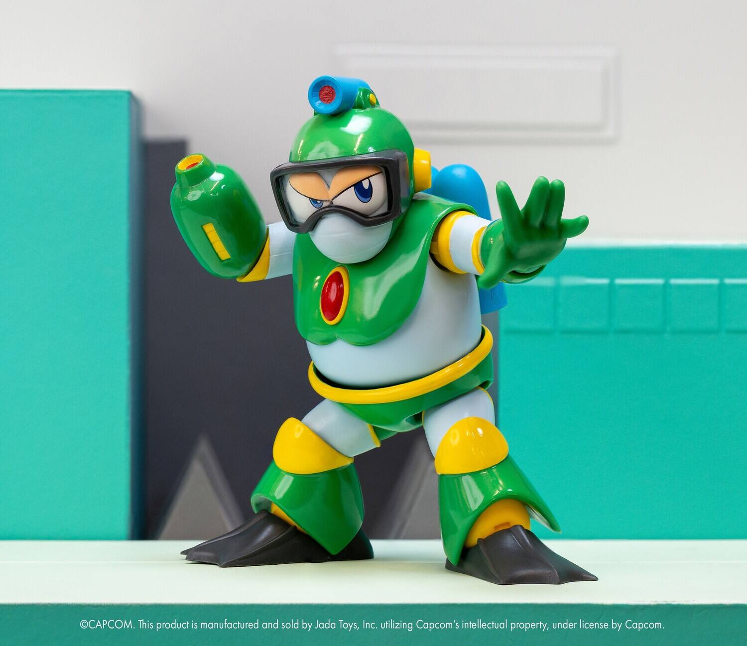 Jada Toys - Mega Man Deluxe Bubble Man 1:12 Fig - COLLECTIBLES - Multicolor