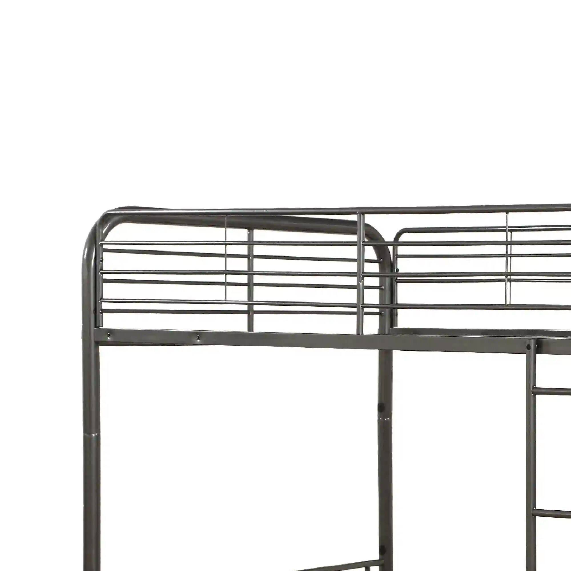 Alt View 1. Manhattan Lane - Metal Full/Full Bunk Bed - Gray.