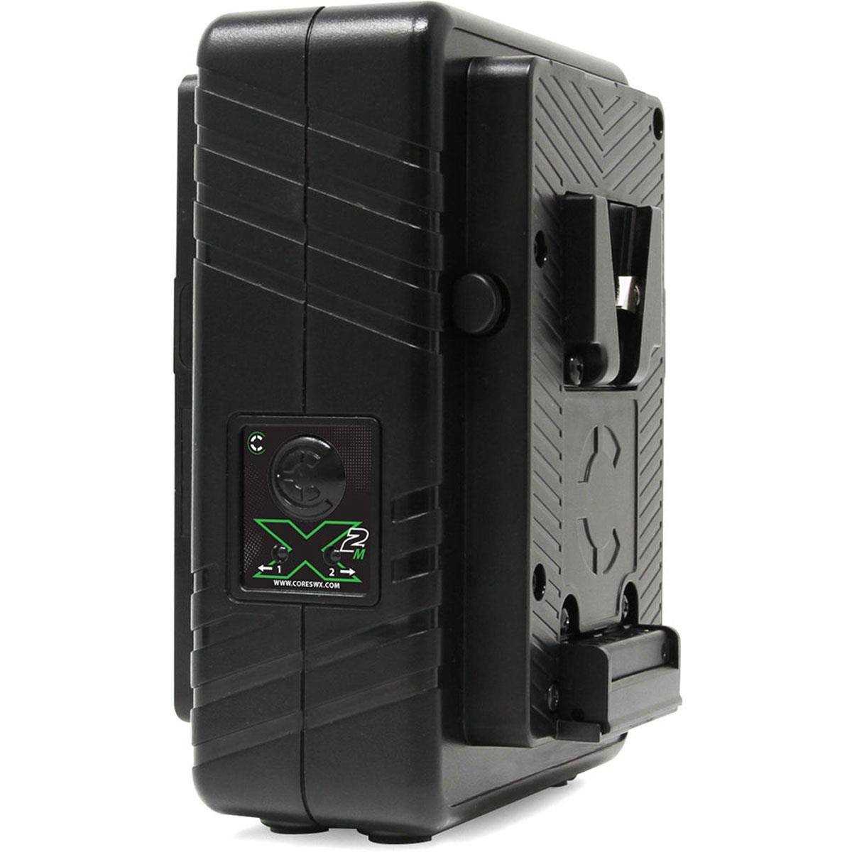 Alt View 1. Core SWX - Core SWX GPM-X2S Mini Dual Travel Battery Charger, V-Mount with CORE SWX NANO-V98X V-MT SMART BATT PK.