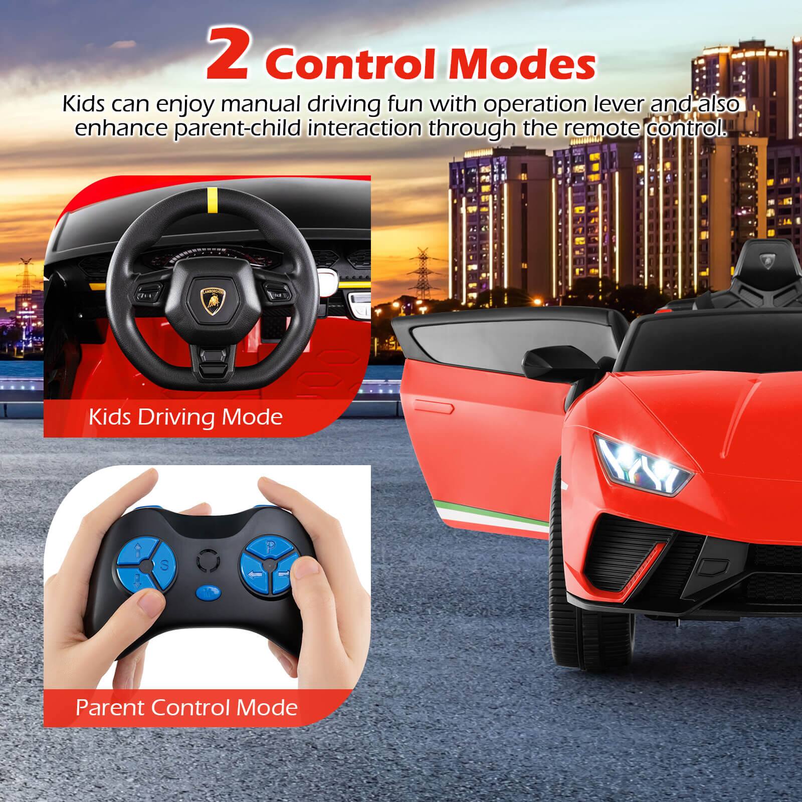 2 Control Modes

Kids can enjoy manual driving fun with operation lever and also enhance parent-child interaction through the remote control.

Kids Driving Mode

Parent Control Mode