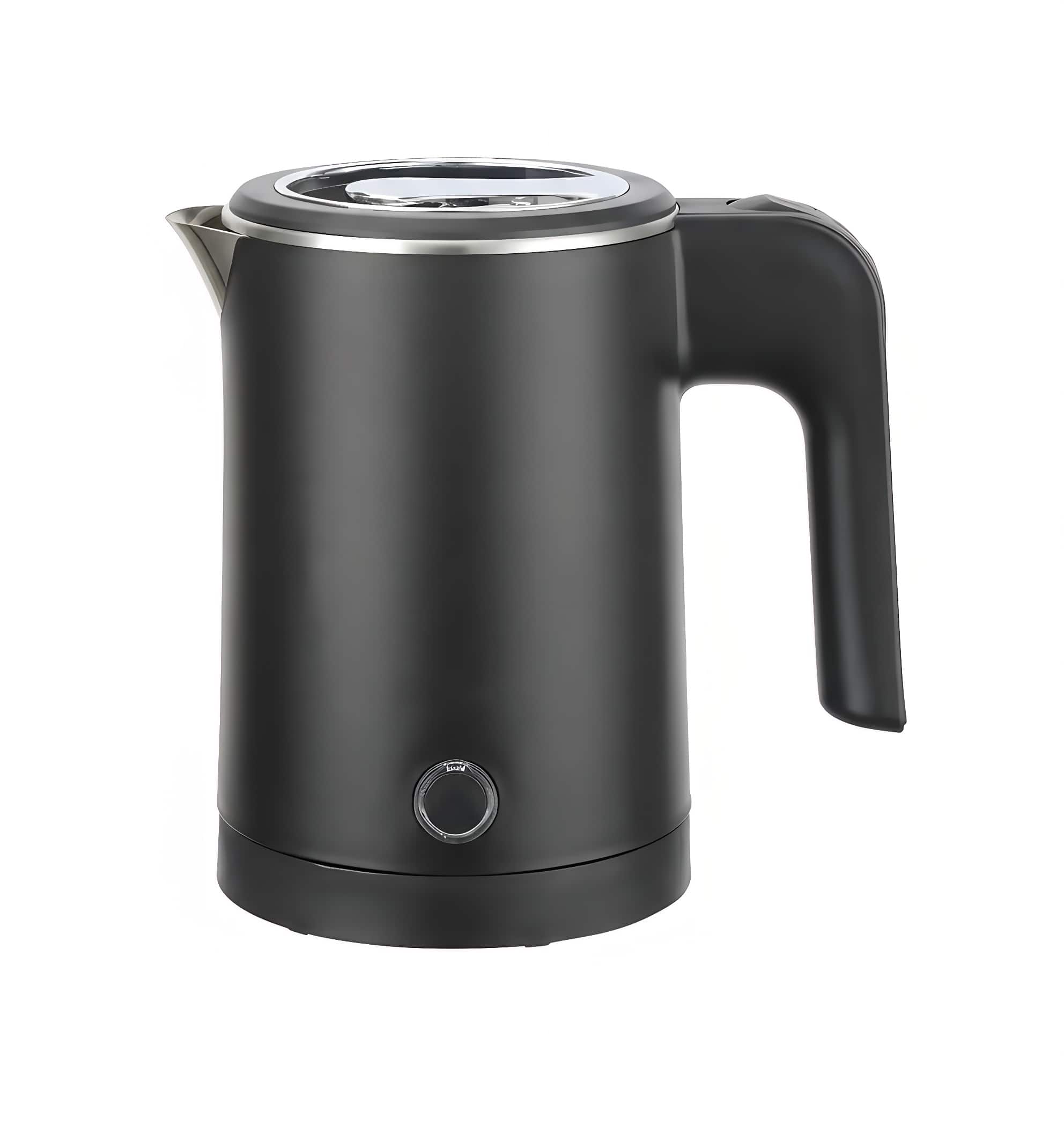 COWLOWN - 0.6L Portable Electric Kettle Stainless Steel Travel Office Camping - Black