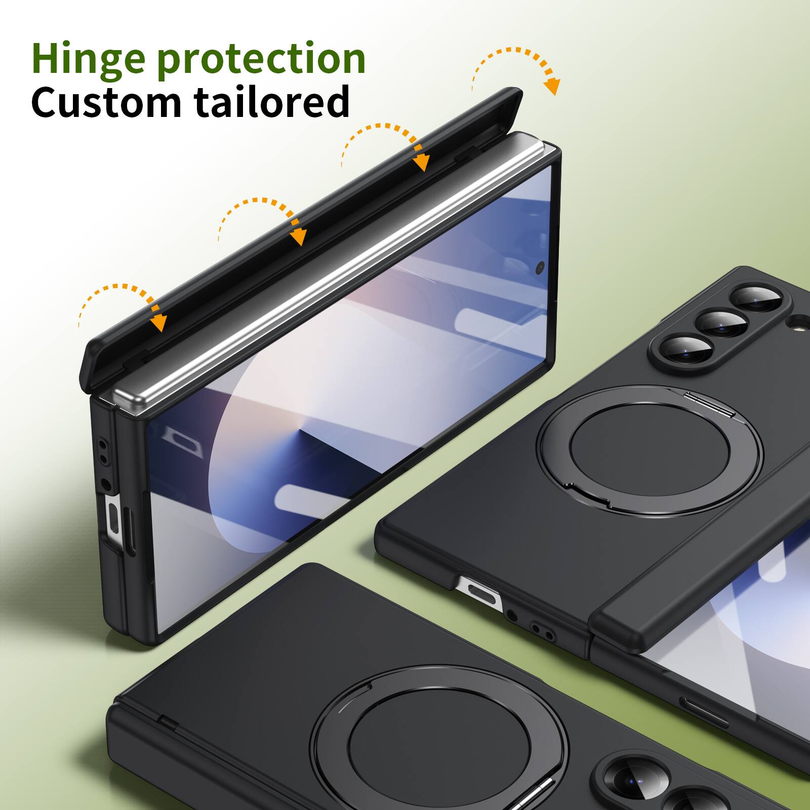 Hinge protection  
Custom tailored