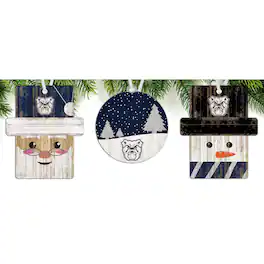 Fan Creations - Butler Bulldogs 3-Pack Ornament Set - Multicolor