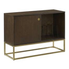 Crosley Furniture - Byron Record Storage Media Console - Dark Brown