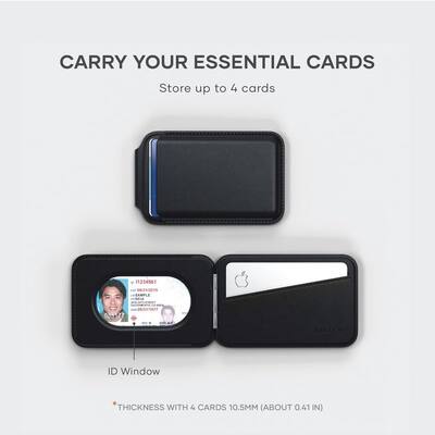 SATECHI Magnetic MagSafe Wallet, Double Flap Stand Card Holder met 4 Kaartsleuven en NFC Pass Through, voor iPhone 17 16 15 14 13 12, Desert Rose SATECHI Magnetic MagSafe Wallet, Double Flap Stand Card Holder met 4 Kaartsleuven en NFC Pass Through, voor iPhone 17 16 15 14 13 12, Desert Rose