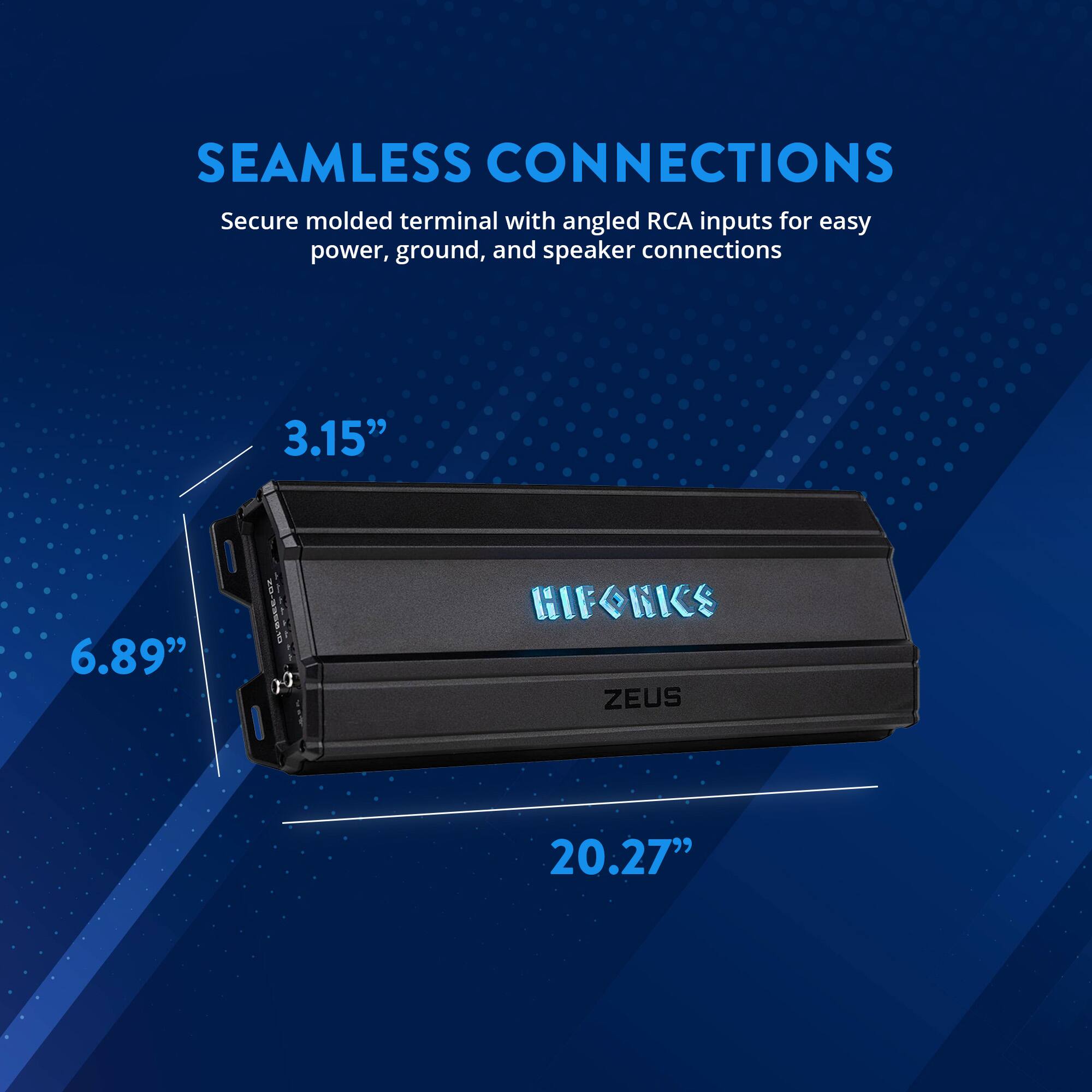 Hifonics Zeus Delta 3350 Watt Mono Block Mobile Car Amplifier, ZD