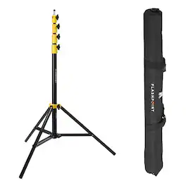 Glow - EZ Lock 12x36" Quick Strip Rectangular Bowens Mount Softbox Bundle with Flashpoint Pro Heavy-Duty Air-Cushioned