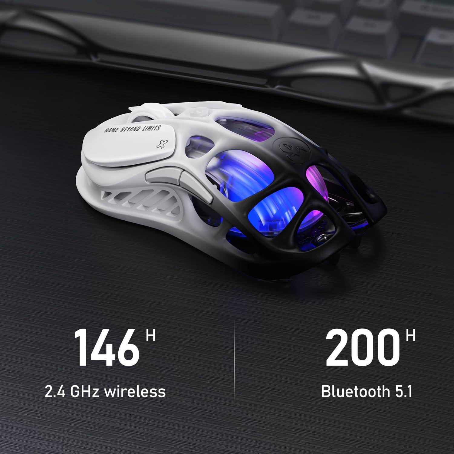 GAME BEYOND LIMITS

146 H  
2.4 GHz wireless

200 H  
Bluetooth 5.1