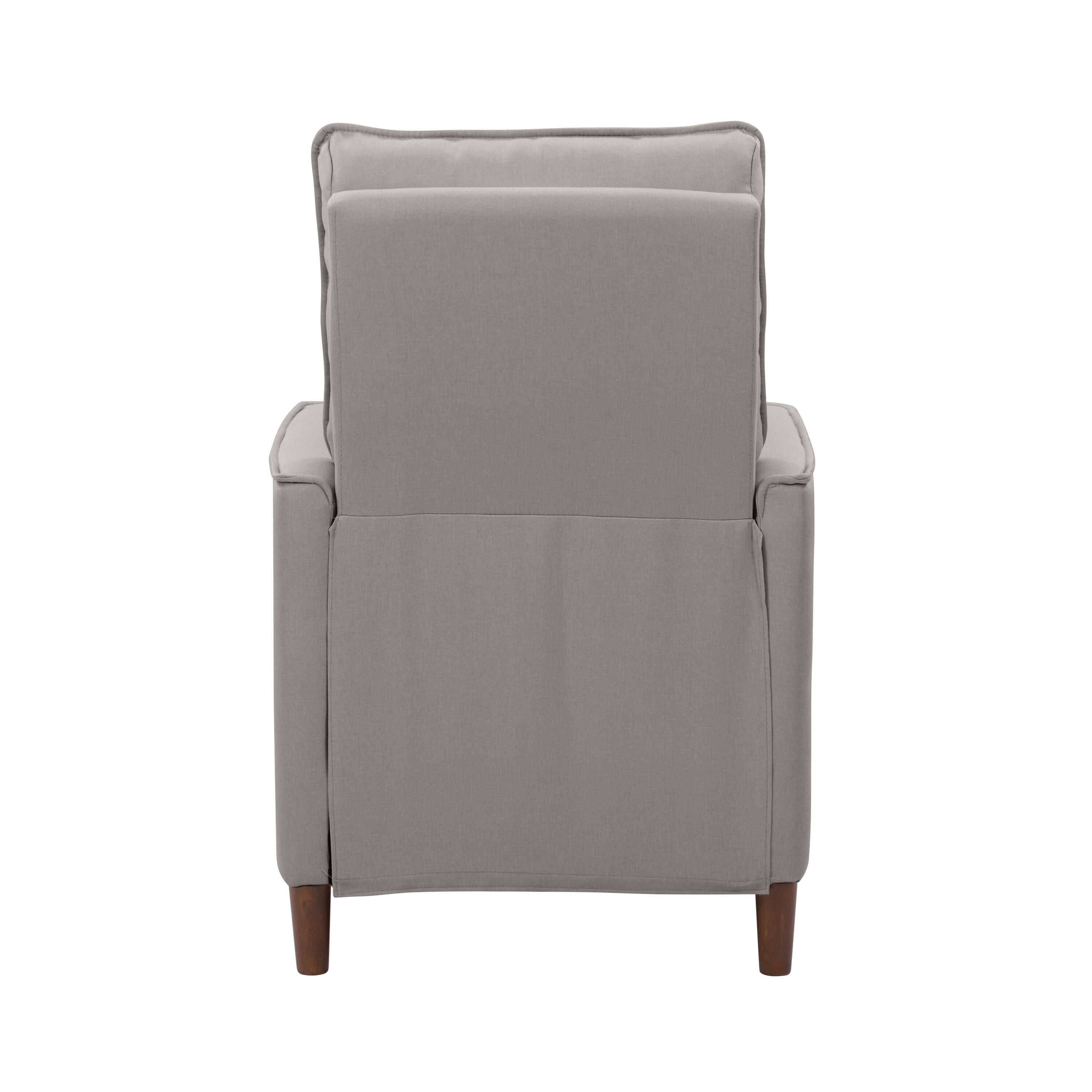 Alt View 15. CorLiving - Alder Manual Fabric Recliner - Light Grey.