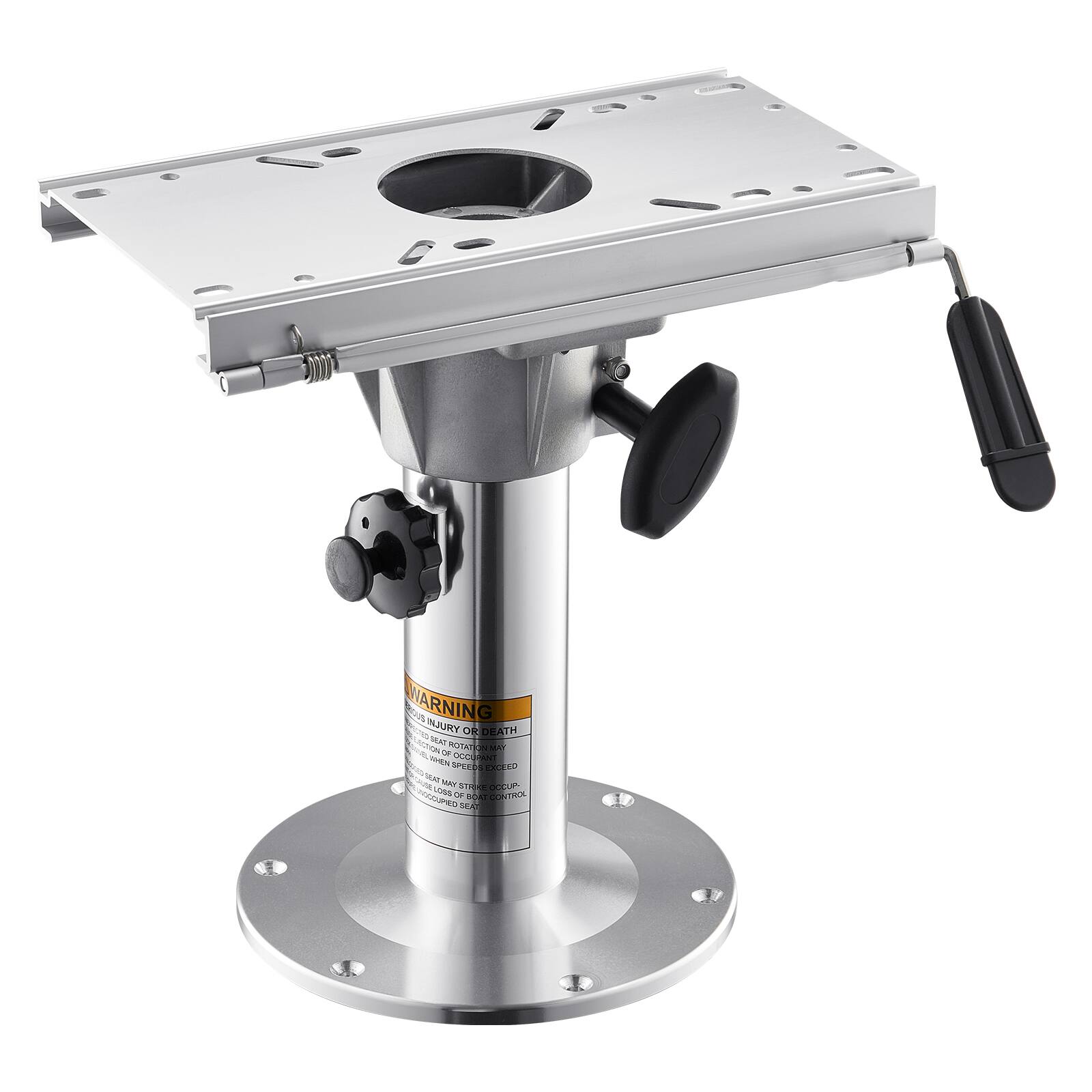 WARNING: EYE INJURY OR DEATH MAY OCCUR IF THE WHEEL OCCUPANT IS NOT LOCKED IN PLACE. DO NOT REMOVE SEAT