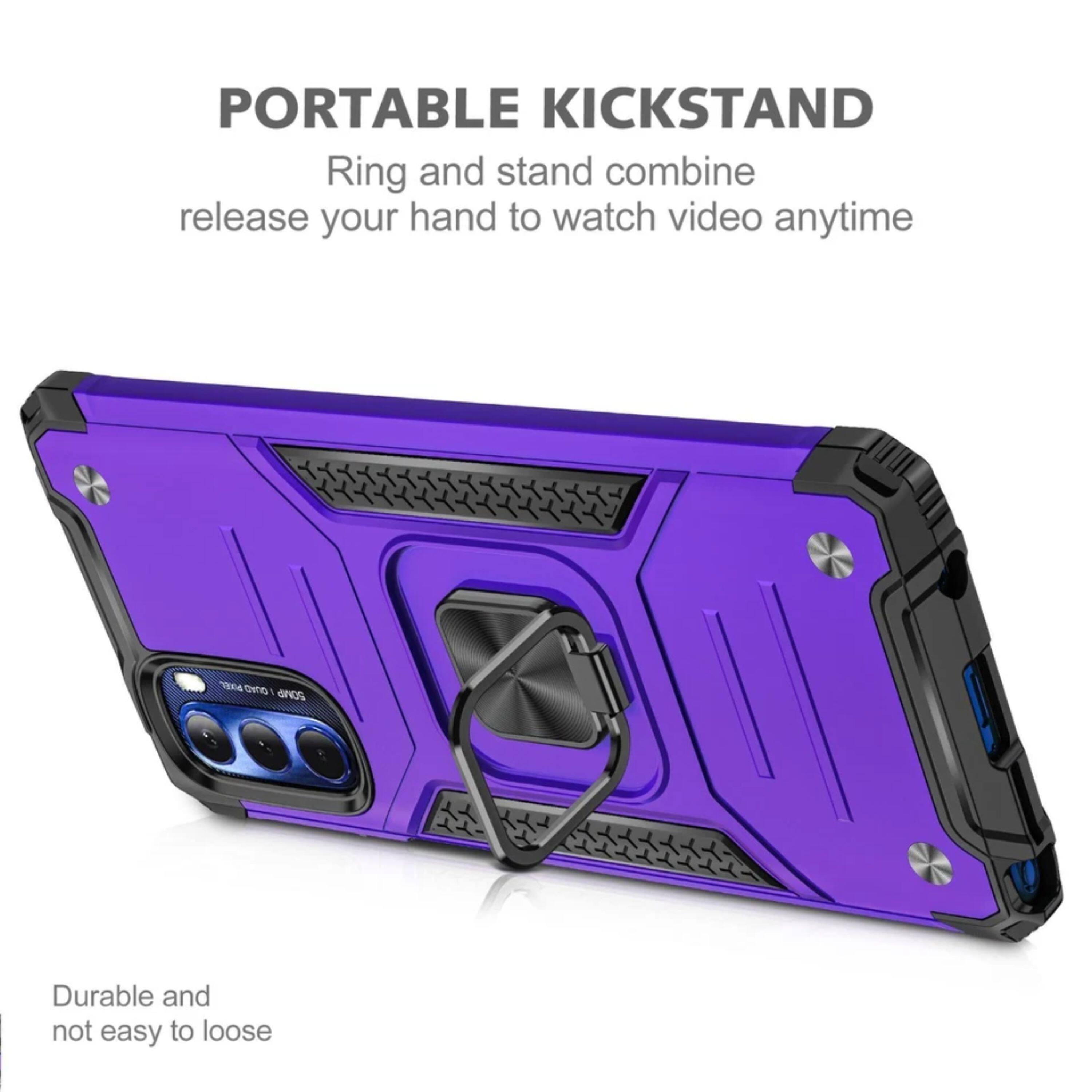 PORTABLE KICKSTAND  
Ring and stand combine release your hand to watch video anytime  
Durable and not easy to loose