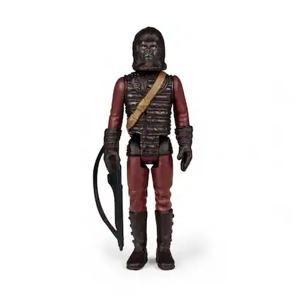 Front. Super7 - Planet Of The Apes 3.75 Inch ReAction Figure | General Aldo - Brown.