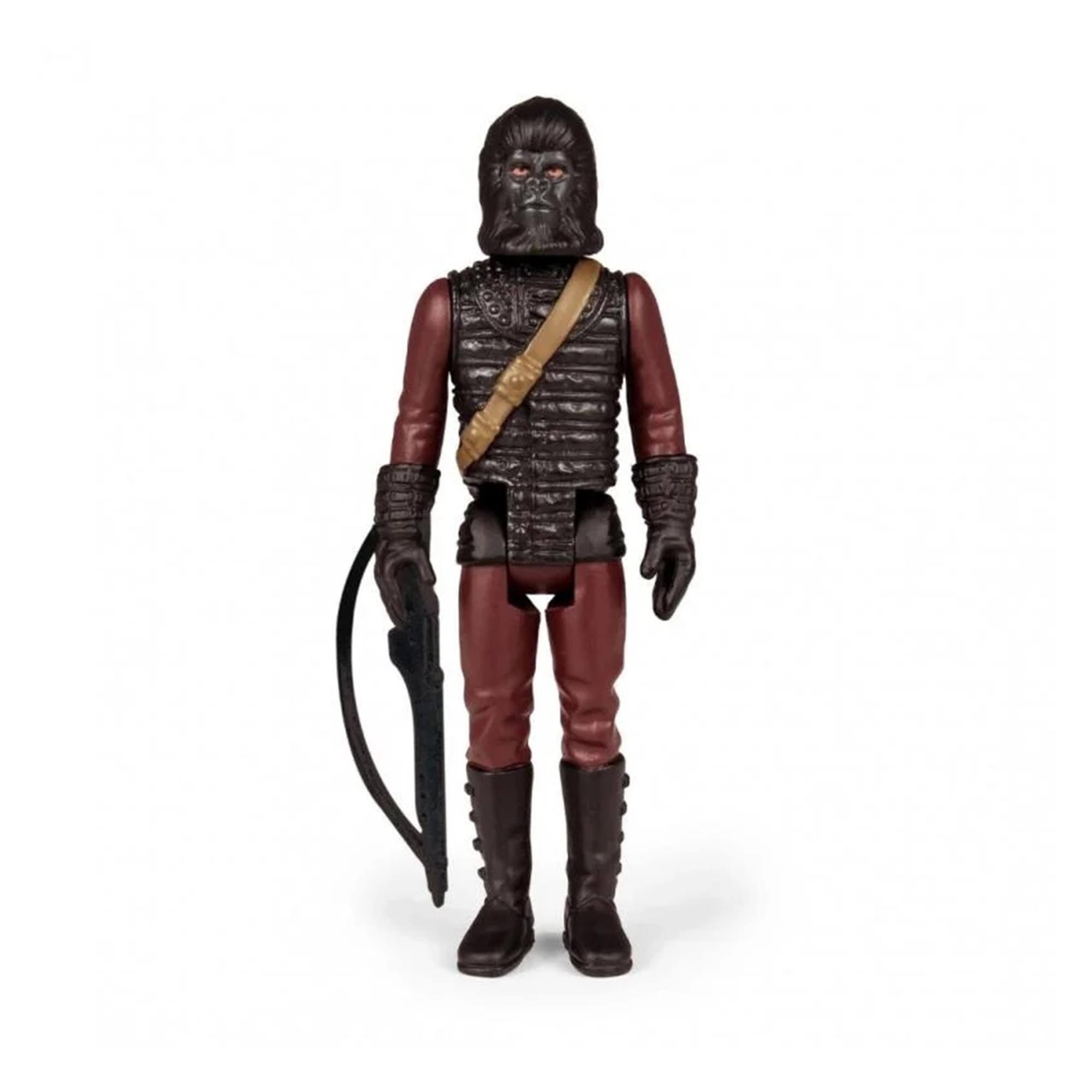 Front. Super7 - Planet Of The Apes 3.75 Inch ReAction Figure | General Aldo - Brown.