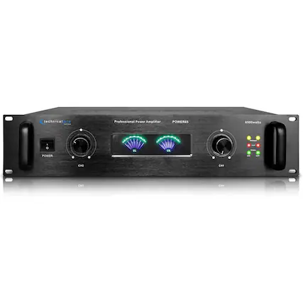 technicalpro
Professional Power Amplifier
POWER65
6500watts
PROTECT
0
UL
UR
M REAL
POWER
CH1
CH2
CH3
CH4