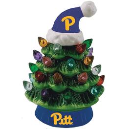 Evergreen Enterprises - Pitt Panthers 8" Light Up Ceramic LED Christmas Tree - Multicolor