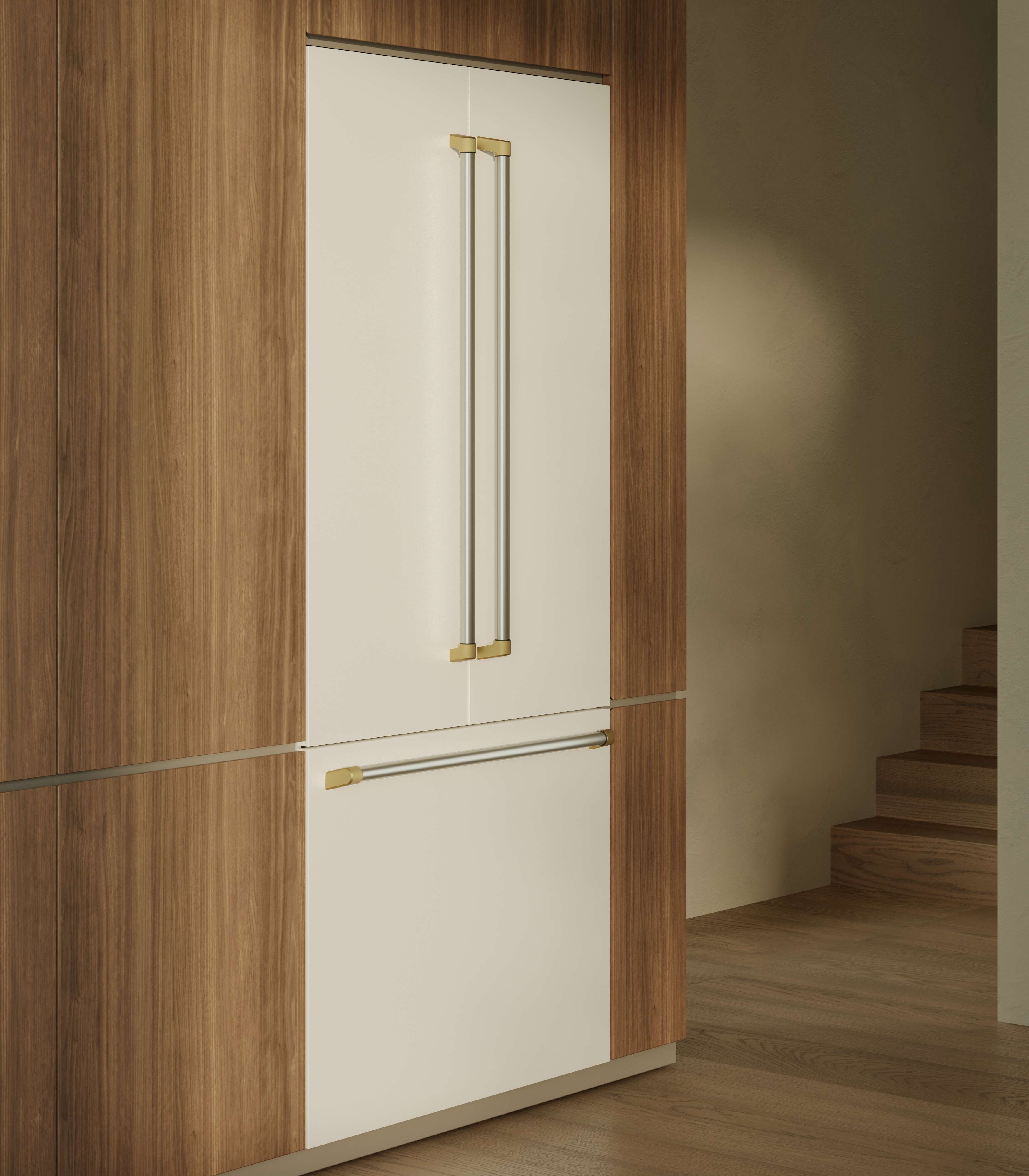 Angle. Bertazzoni - 36'' Bertazzoni Refrigerator Accessory - Compatible with REF36FDBZPNV/24 - Bianco Matt - Bianco Matt.