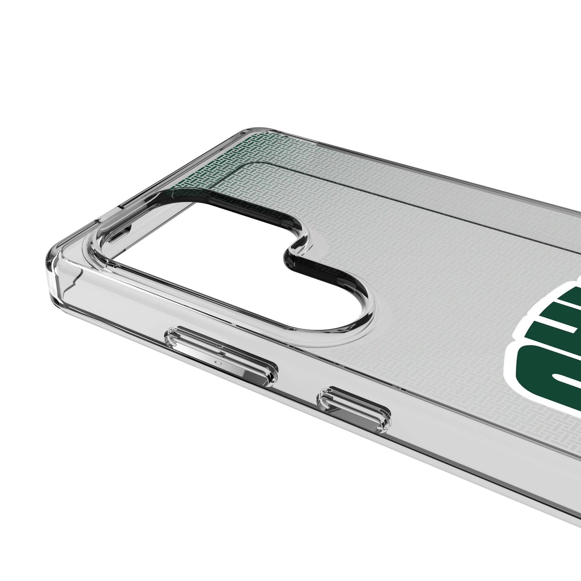 Alt View 2. Keyscaper - Ohio Bobcats Linen Logo Galaxy Clear Case - S24 - Multicolor.