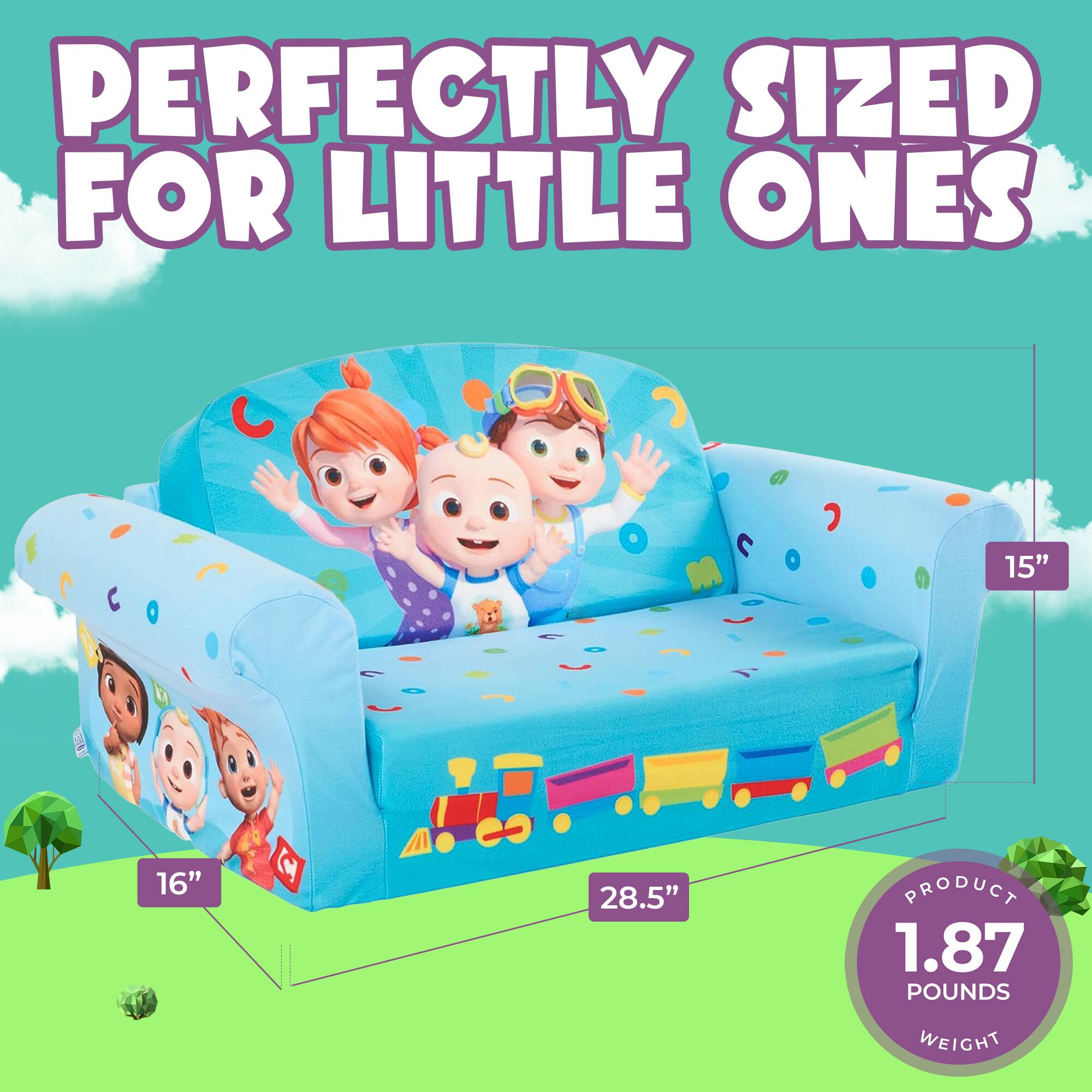 PERFECTLY SIZED FOR LITTLE ONES

15" 16" M 28.5" PRODUCT 1.87 POUNDS WEIGHT