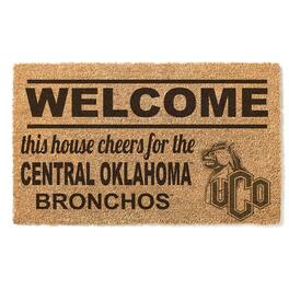 Jardine - Central Oklahoma Bronchos 18" x 30" Welcome Doormat - Brown