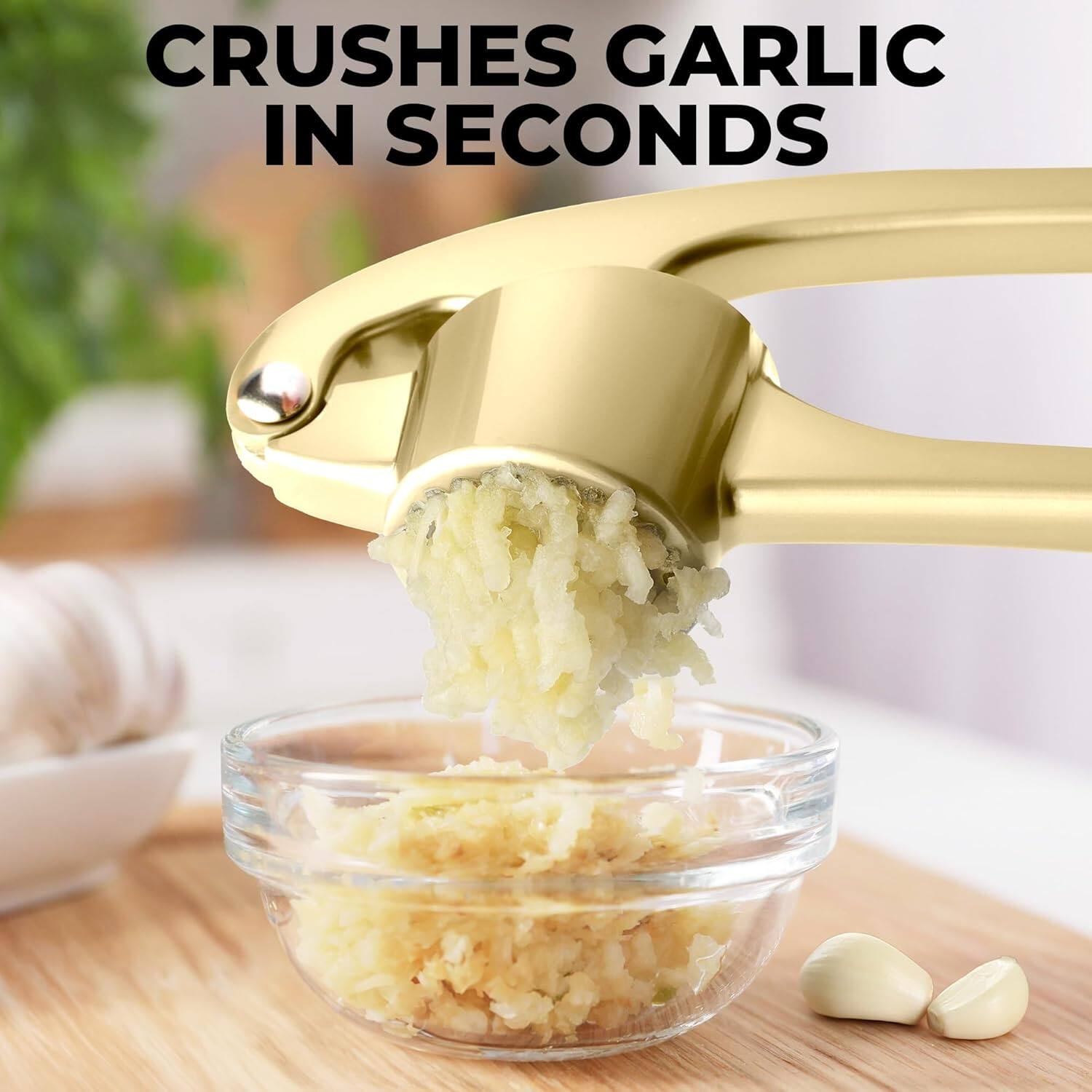 CRUSHES GARLIC IN SECONDS
