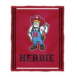 Vive La Fete - Nebraska Huskers 36'' x 48'' Big Mascot Blanket - Red