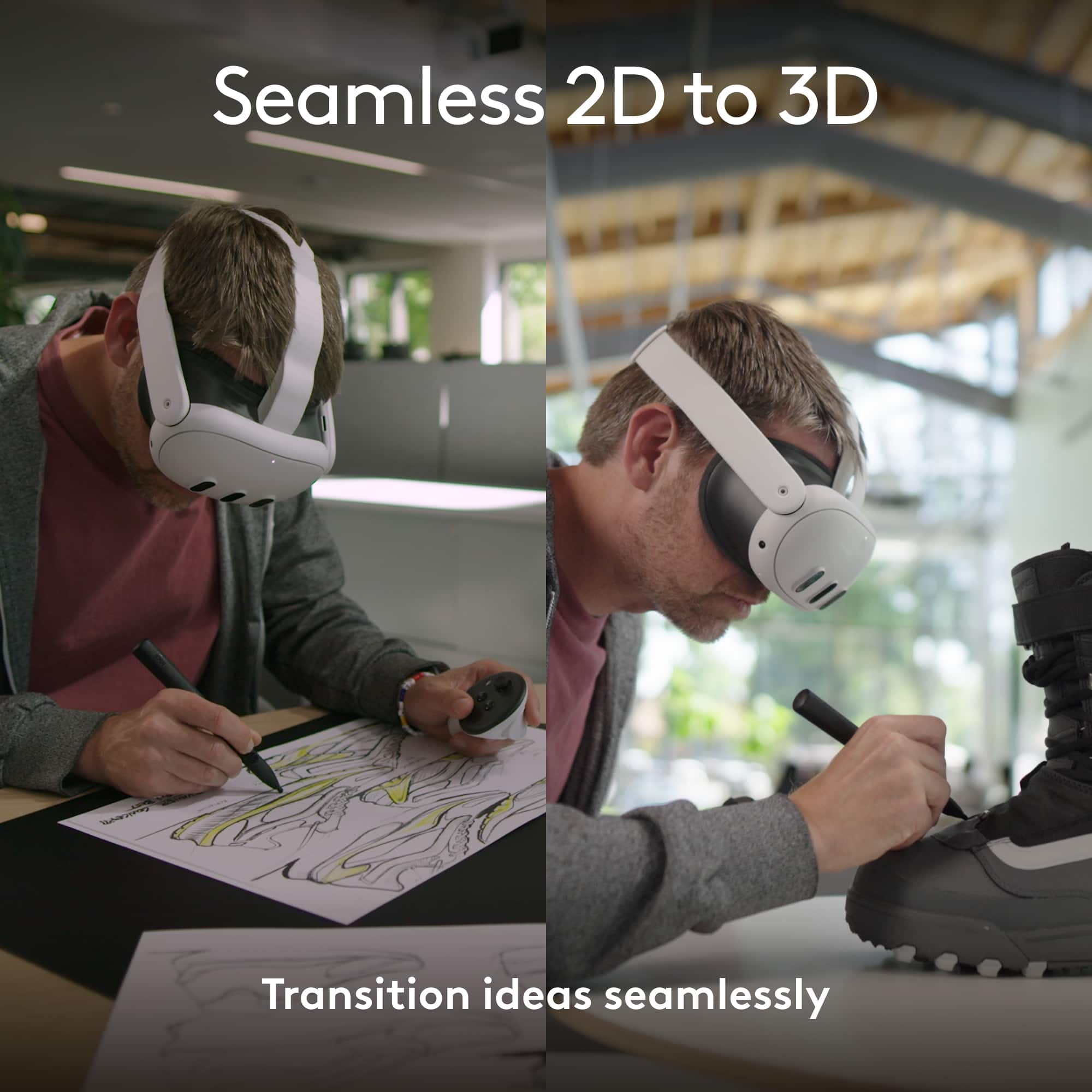 Seamless 2D to 3D transition ideas seamlessly.