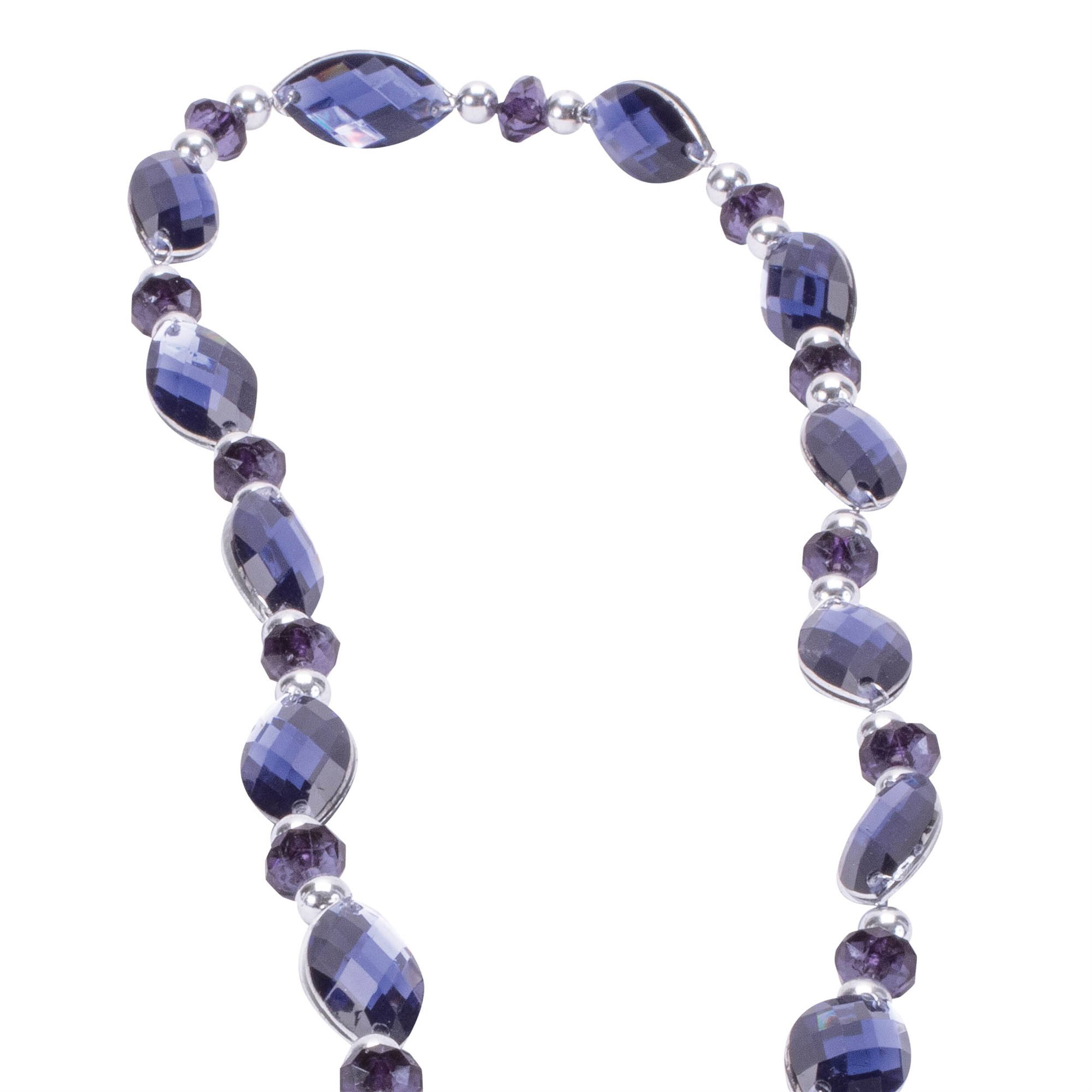 Angle. BreeBe - Jewel Bead String Garland (Set of 2) - Blue.