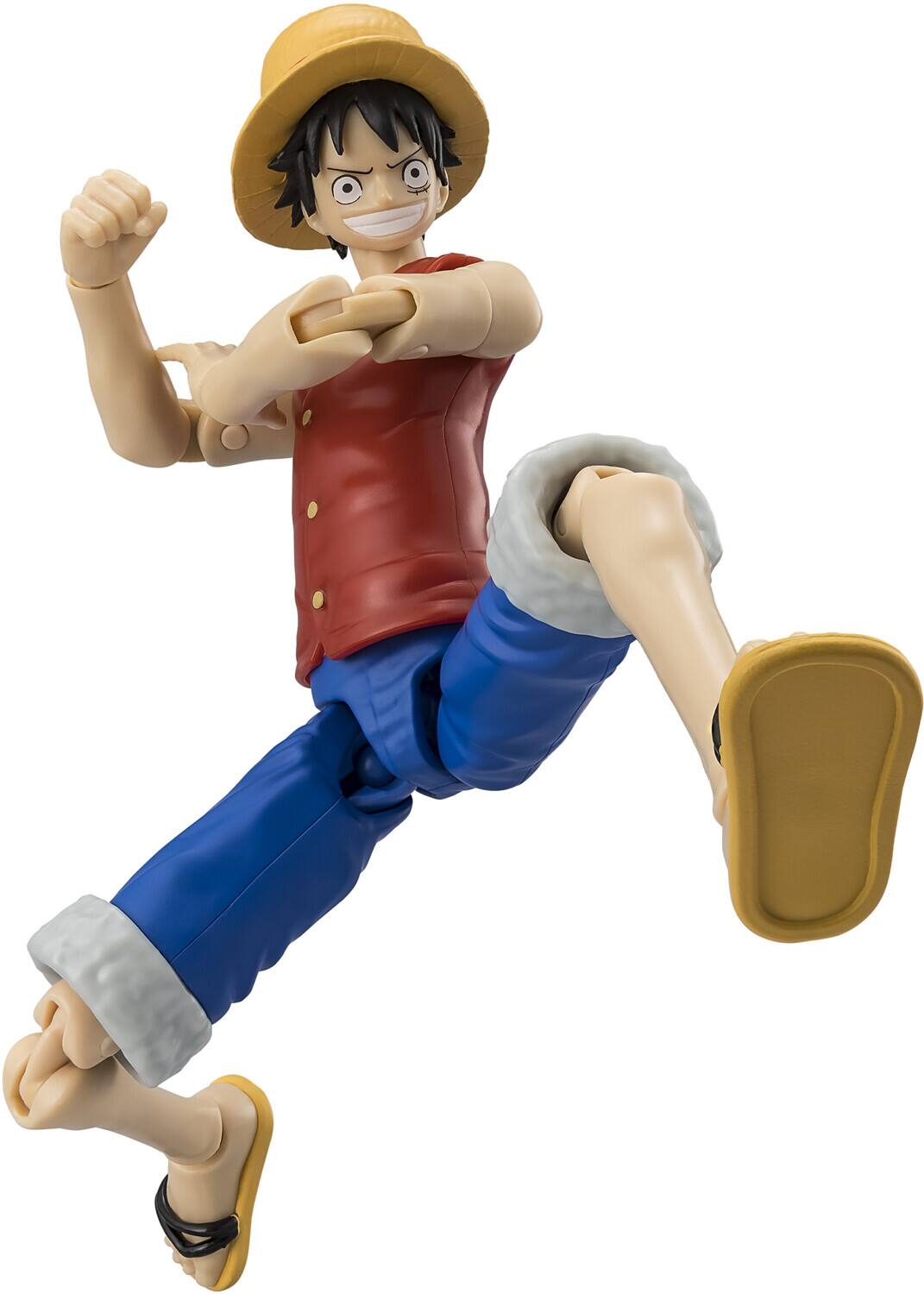 Alt View 2. Bandai - One Piece - Anime Heroes - Monkey D. Luffy (East Blue) Action Figure   - COLLECTIBLES - Multicolor.