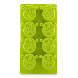 Silver Buffalo - Shrek Reusable Silicone Ice Cube Tray | Makes 8 Cubes - Green