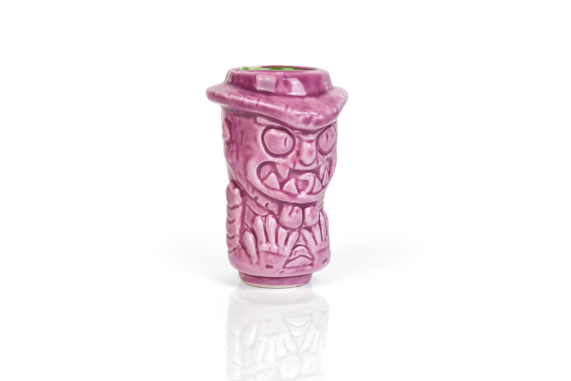 Alt View 10. ThinkGeek - Geeki Tikis Rick and Morty Scary Terry Mini Muglet | Holds 2 Ounces - Purple.