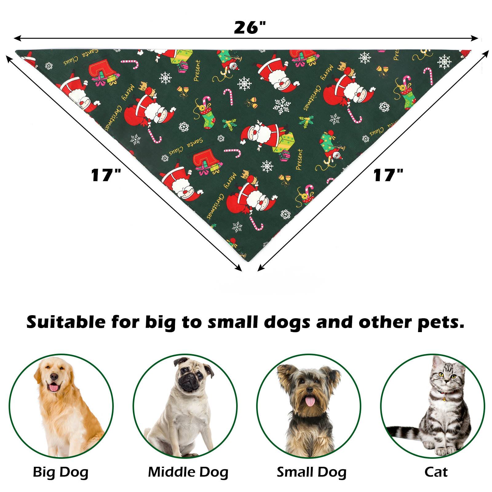 Santa Claus W Merry Christmas 17"  
26" Present Santa Claus Merry Christmas  
Merry Christmas Present  
A Claus 17"  
Suitable for big to small dogs and other pets.  
Big Dog  
Middle Dog  
Small Dog  
Cat