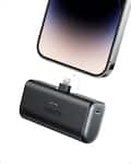 Anker - Nano Power Bank with Built-in Lightning Connector - Black
