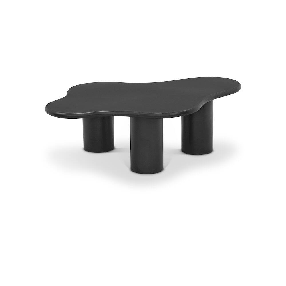 Front. Meridian Furniture - Romaine Black Coffee Table - Black.