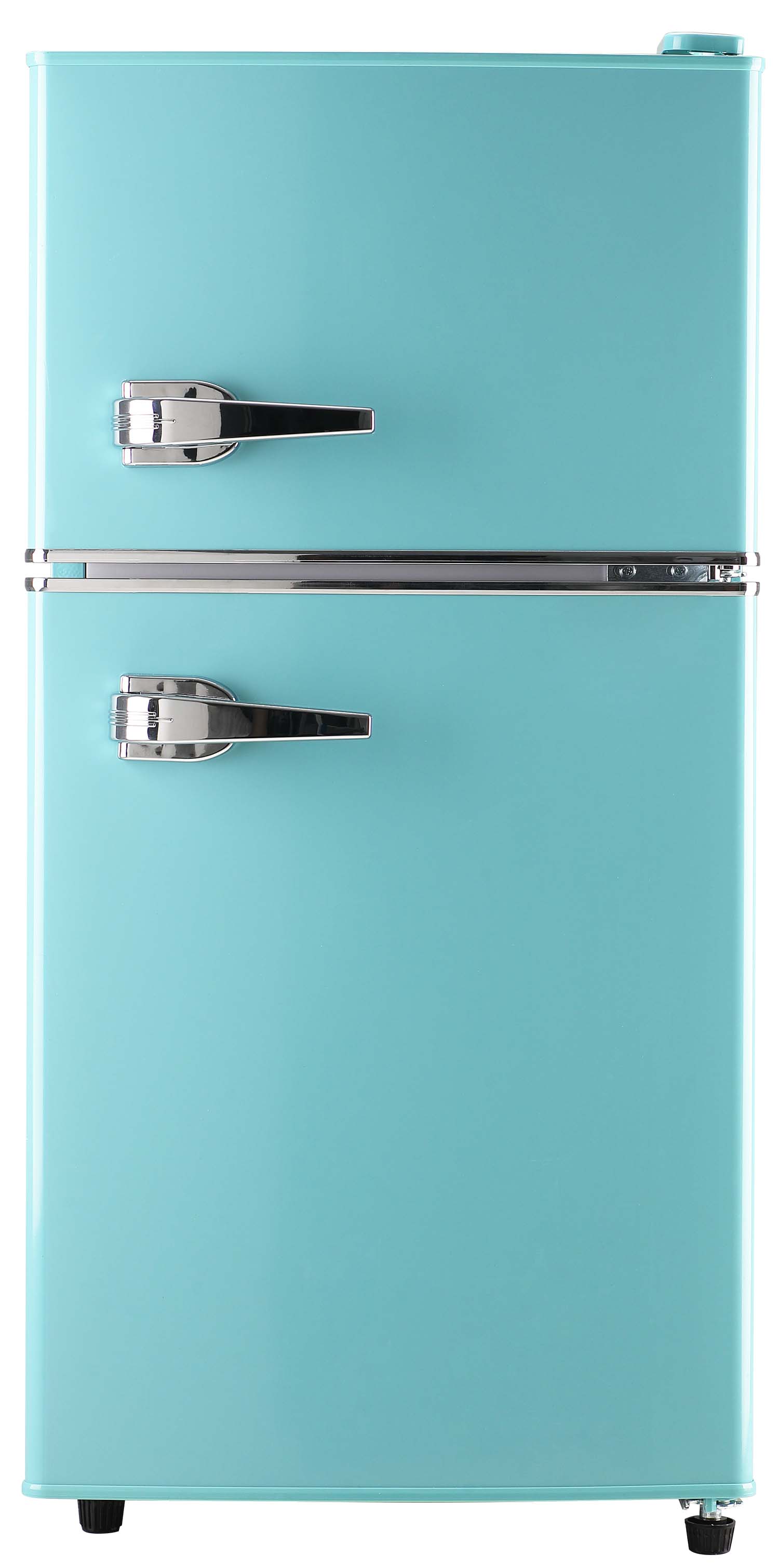 Alt View 2. Loheer - Retro 2.8 Cu. Ft. 2-Door Mini Fridge with Separate Freezer & LED Light - Green.