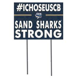 Jardine - South Carolina Beaufort Sand Sharks 18" x 24" I Chose Yard Sign - Navy