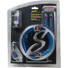 600W AMPLIFIER WIRING KIT
Stinger SELECT
Performance Power Transfer Professional Complete Installation Kit
Quality High-end components
8 Gauge
600 WATTS
SK8