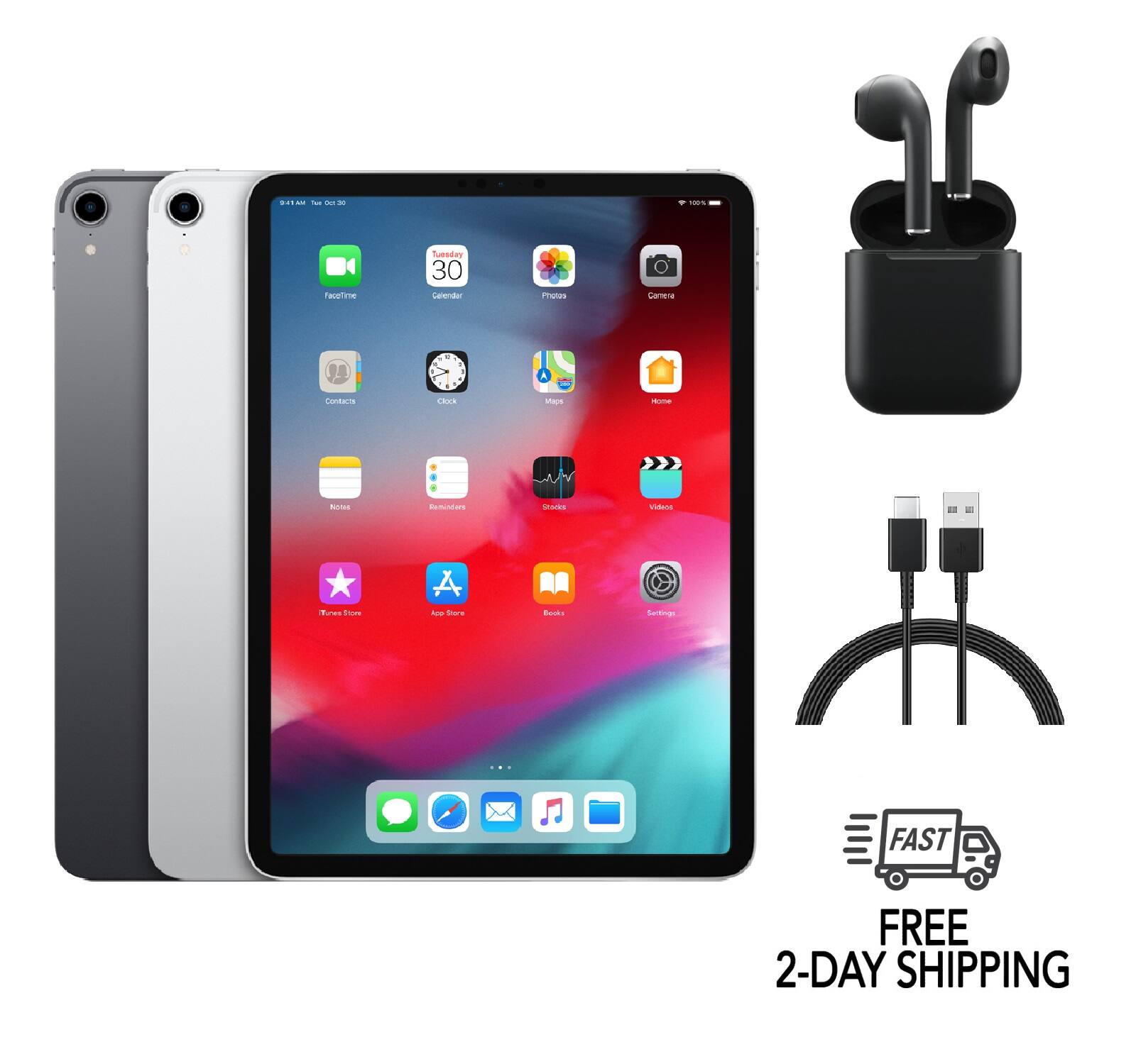 - Facetime
- Calendar
- Photos
- Home
- Contacts
- Clock
- Maps
- Videos
- Notes
- Reminders
- Stocks
- iTunes Store
- App Store
- Books
- Settings

FREE 2-DAY SHIPPING