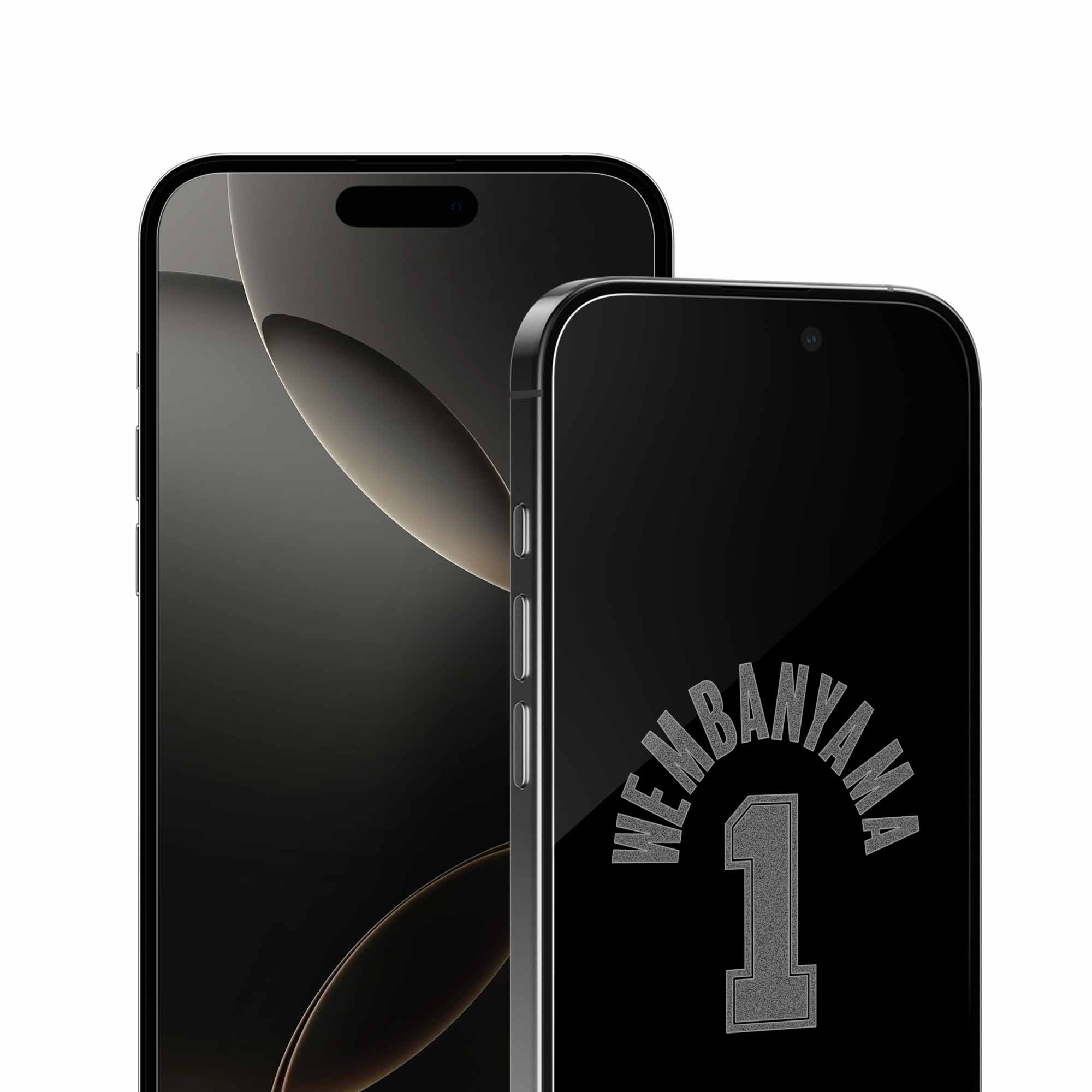 Alt View 3. Screen Skinz - Victor Wembanyama San Antonio Spurs Clear iPhone Screen Protector - 14 Pro Max - Multicolor.
