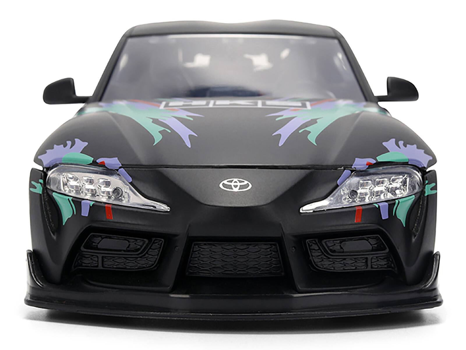Alt View 5. Jada - 2020 Toyota GR Supra "HKS" Matt Black w/ Graphics "JDM Tuners" 1/24 Diecast Model Car by Jada.