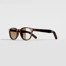 VONDER - BASEL AI Glasses that Translate, Call & Remember, 16h+, Premium Audio, Privacy-First, Clear to brown Transitions® Lenses - Whiskey