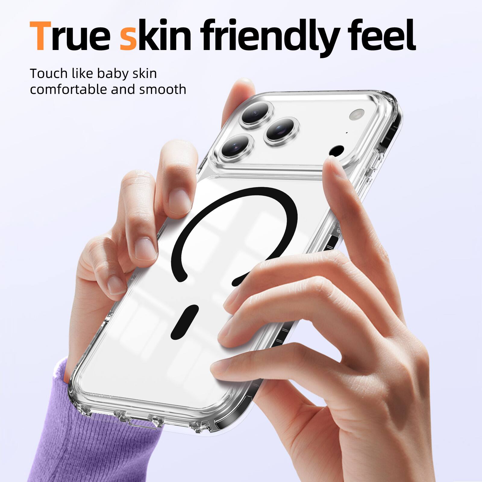 True skin friendly feel

Touch like baby skin comfortable and smooth