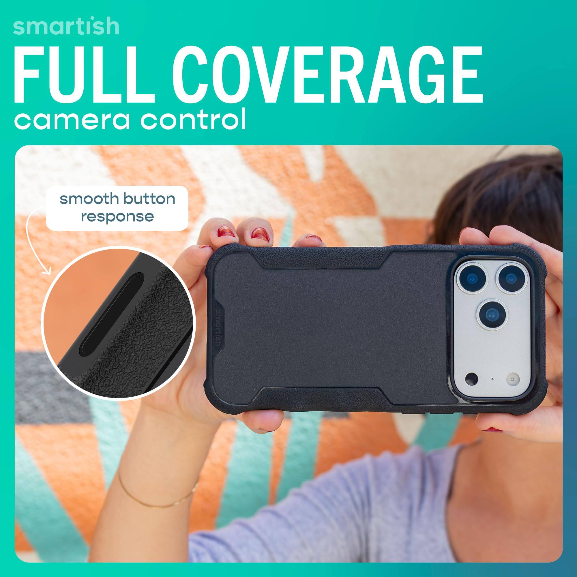 smartish  
FULL COVERAGE  
camera control  

smooth button response