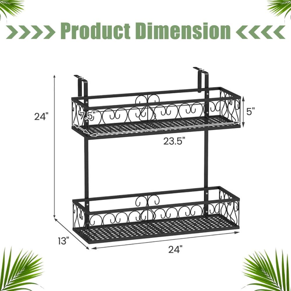 Product Dimension

- Height: 24"
- Width: 24"
- Depth: 13"
- Shelf 1: 23.5" x 7.5"
- Shelf 2: 24" x 5"