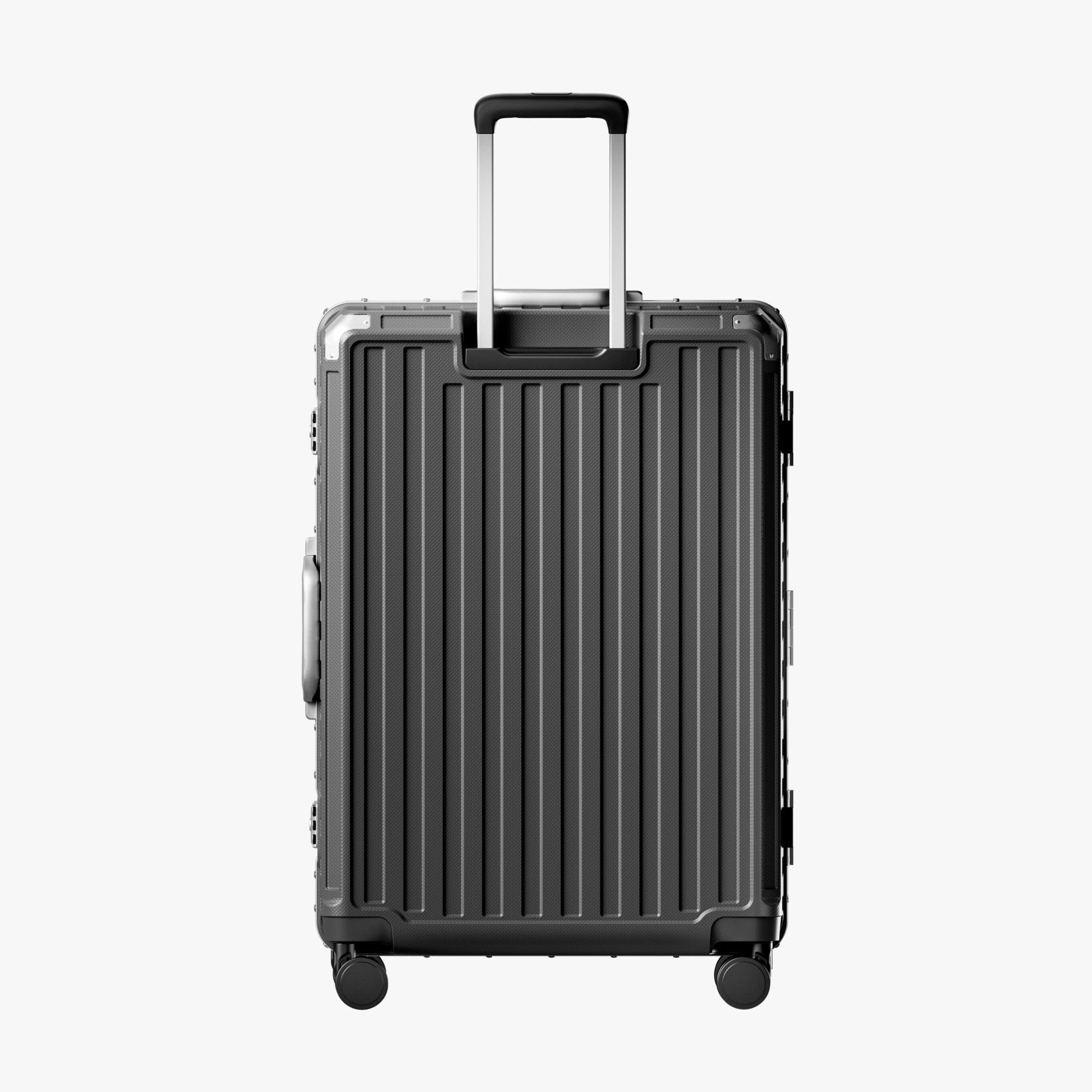 LUGGEX 28 Inch Checked Luggage Zipperless Aluminum Frame PC