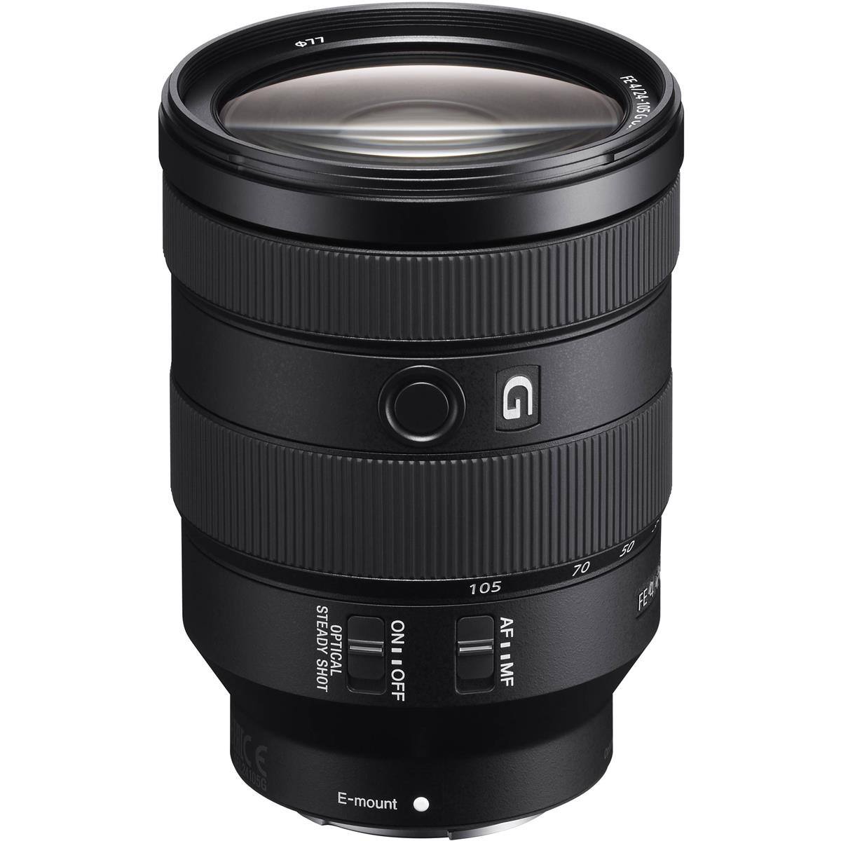 $77 98027 CE 1105G STEADY OPTICAL ONI - - SHOT OFF E-mount 105 AF - MF 70 50 FECO